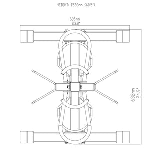 Body-Solid Compact Accessory Tower GAR50