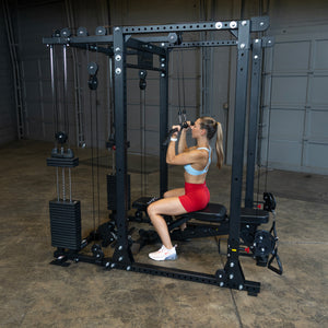 Body-Solid Functional Trainer Attachment with Weight Stacks GPRFTS