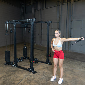 Body-Solid Functional Trainer Attachment with Weight Stacks GPRFTS