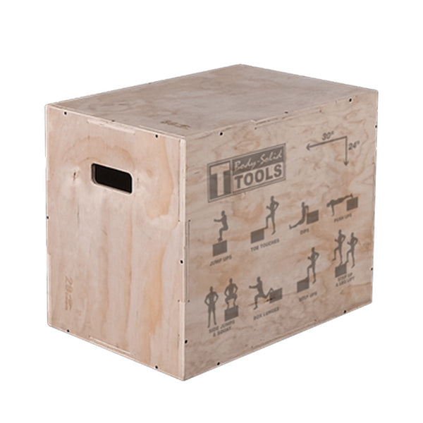 Body-Solid Tools Caja pliométrica de madera 3 en 1 BSTWPBOX