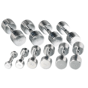 Bodytrading Set 20 chrome dumbbells with rack CHDUSET