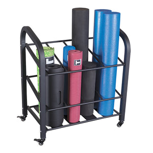 Body-Solid Foam Roller and Yoga Mat Rack GYR500