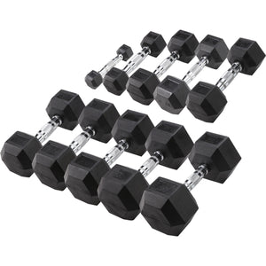 Body-Solid Rubber Coated Hex Dumbbell HEXRU