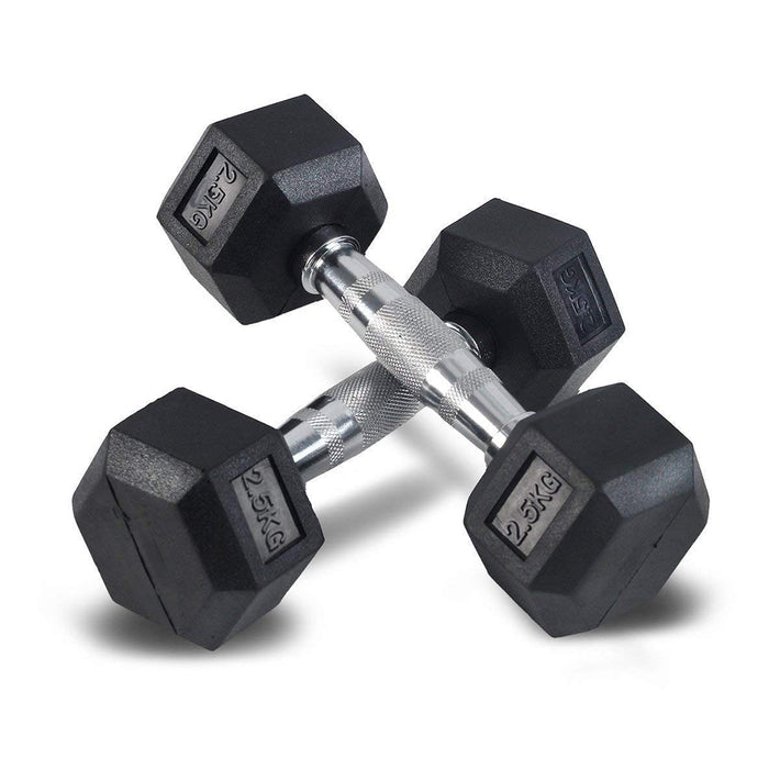 Body-Solid Rubber Coated Hex Dumbbell HEXRU