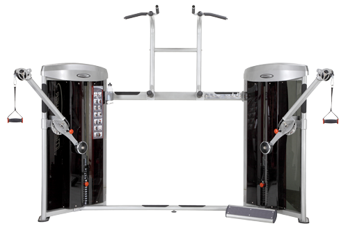 Steelflex Mega Power Dual Cable Columna, Chin up y Dips MDC2000