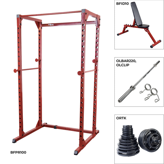 Best Fitness Power Rack Package BFPR100PD