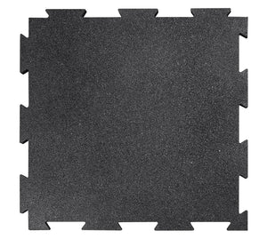 Body-Solid Tools Interlocking Rubber Flooring (Black) RFBST4PB