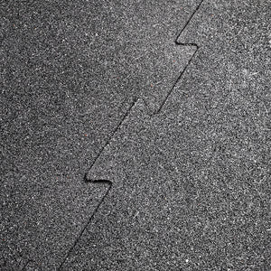 Body-Solid Tools Interlocking Rubber Flooring (Black) RFBST4PB