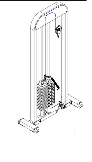 Body-Solid STK - Cable para Columna de Pesas 2700 mm